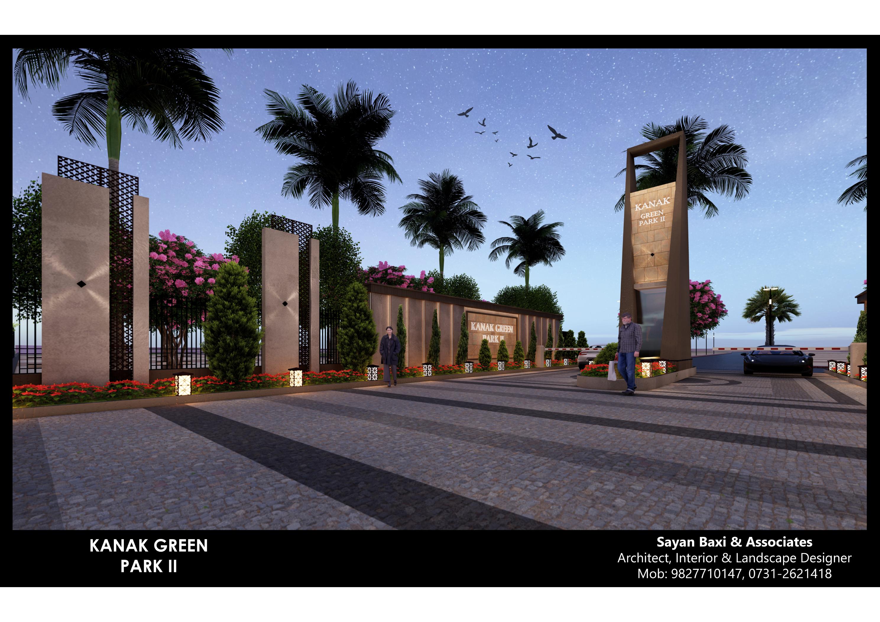 Signature Gate & Landscaped Boundary