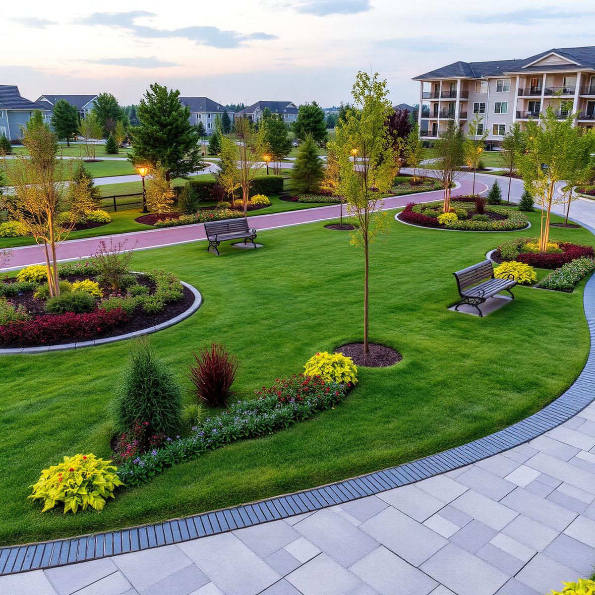 Landscaped garden