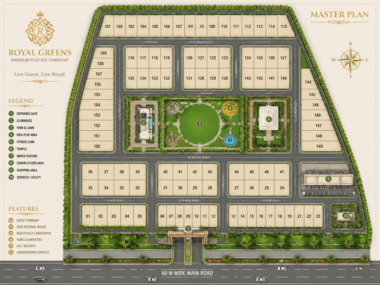 Kanak Green Park II master plan