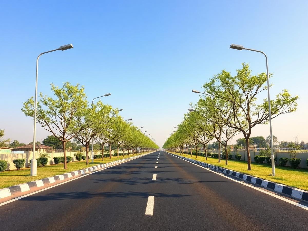 Wide internal roads
